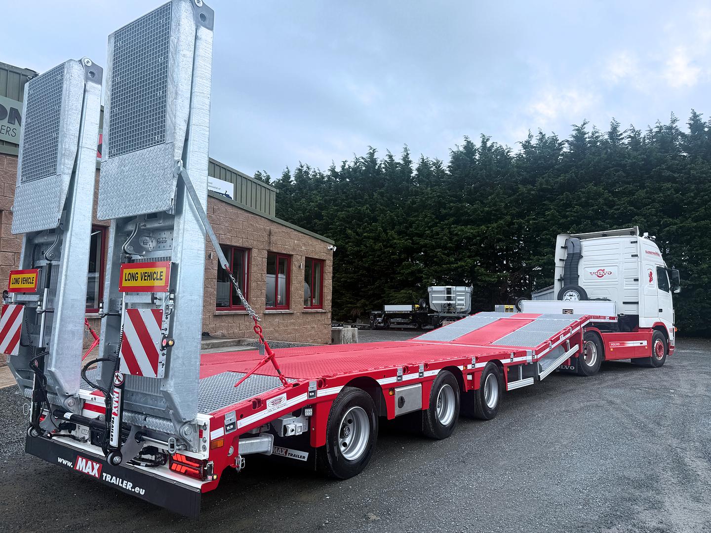 Kilkenny Commercials on collection of new MAX Trailer 3 axle low loader