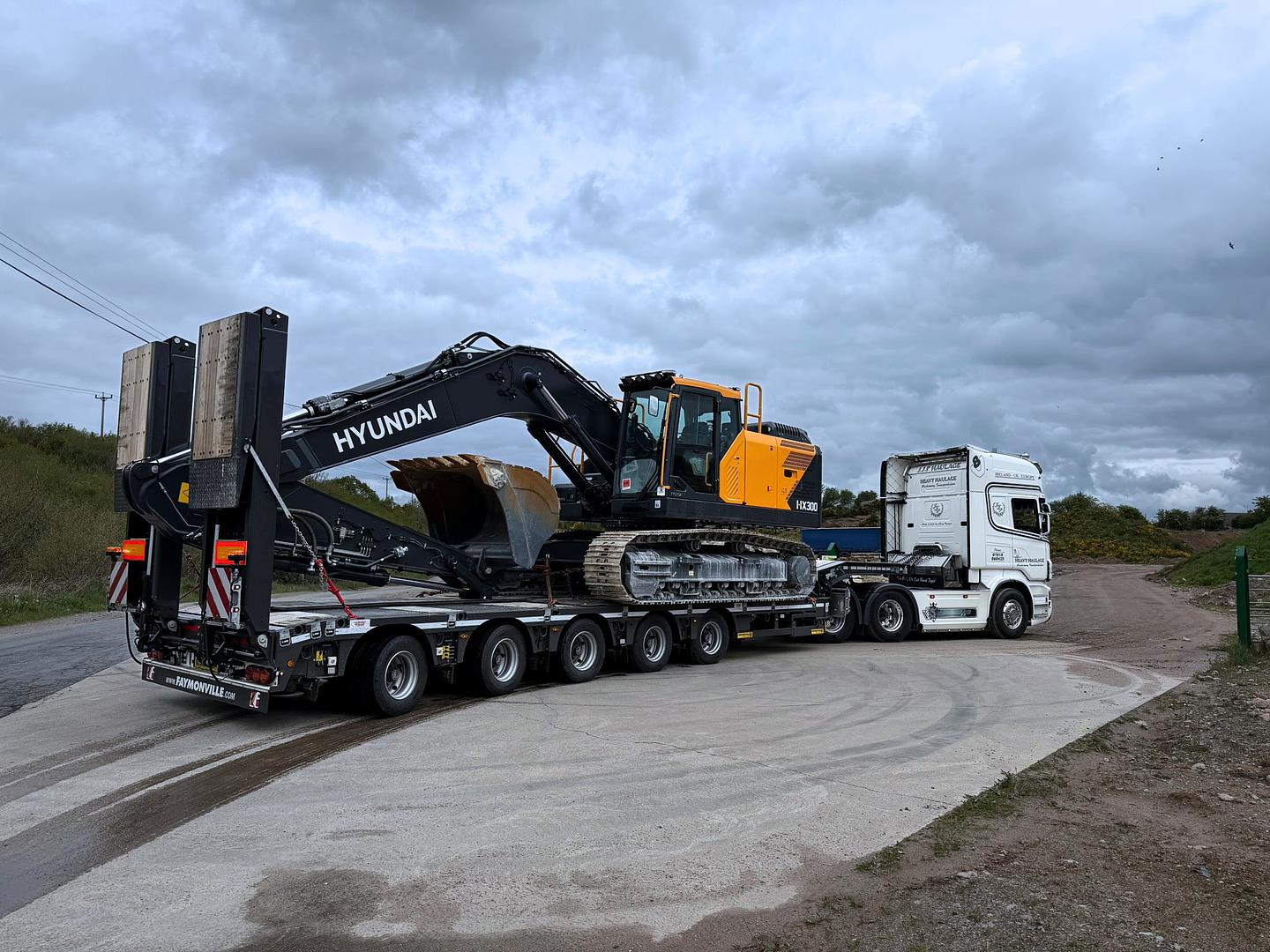 JJP Haulage on collection of New Faymonville 5 axle, step frame low loader