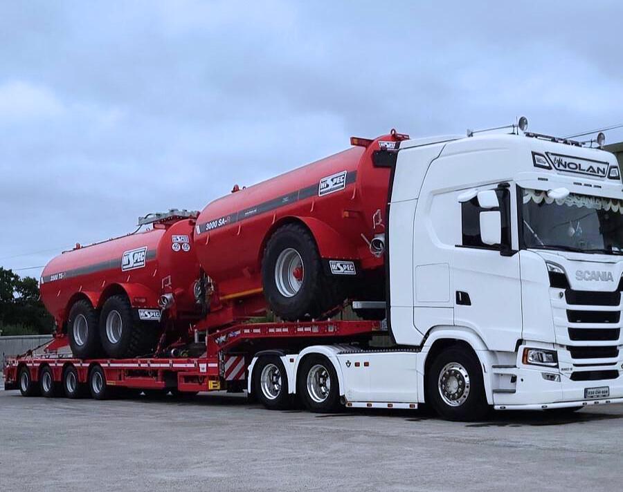 C Nolan Haulage, at work with recent addition to the ever-growing fleet