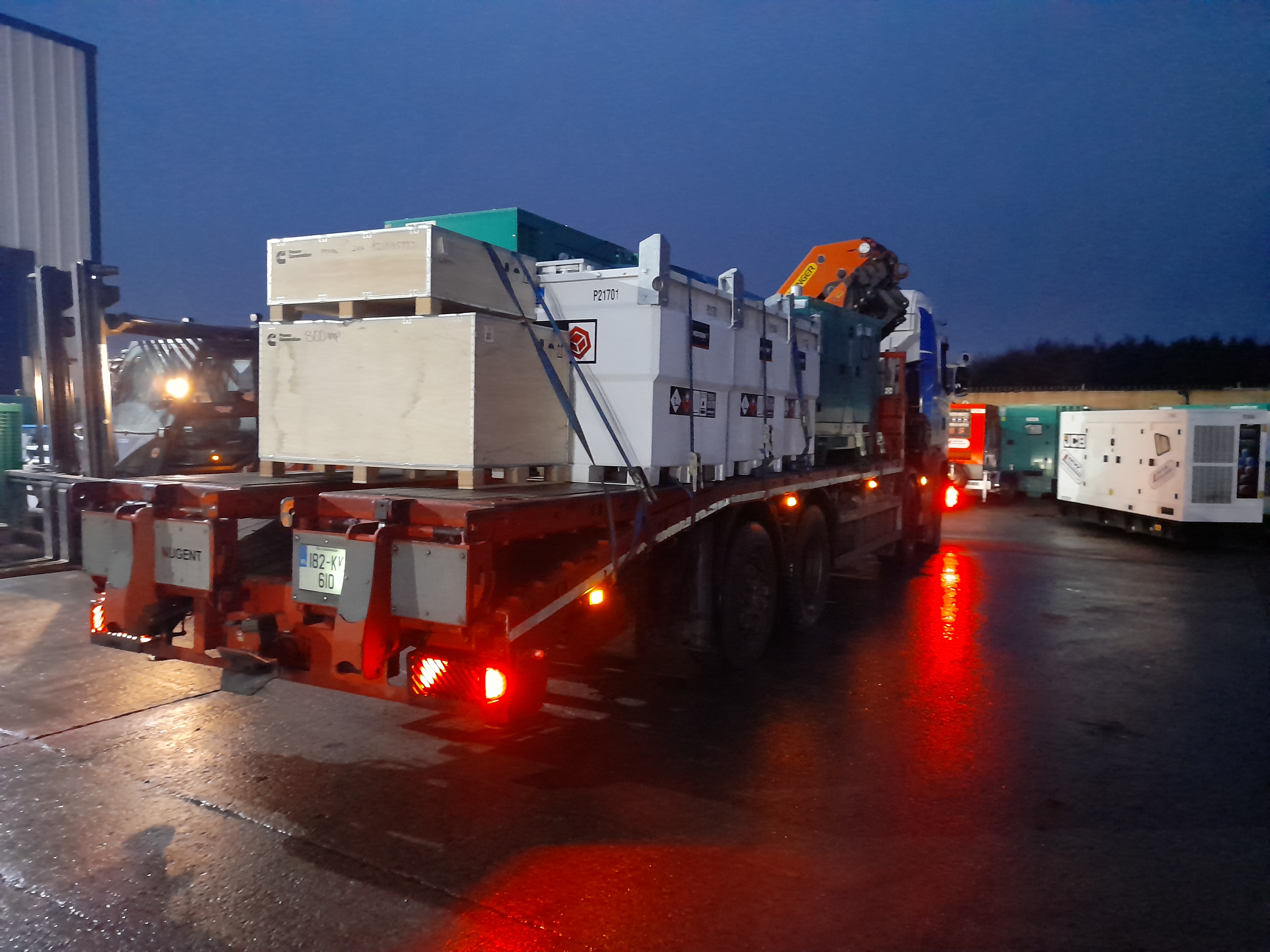 2x Cummins C22D5 Generators, Cummins C90D5 Generator, 3x 1,000Ltr Fuel Tanks and 2 Changeover panels SOLD... Heading to a company in Limerick 