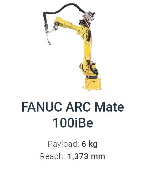 FANUC ARC MATE 100iBe Data Sheet