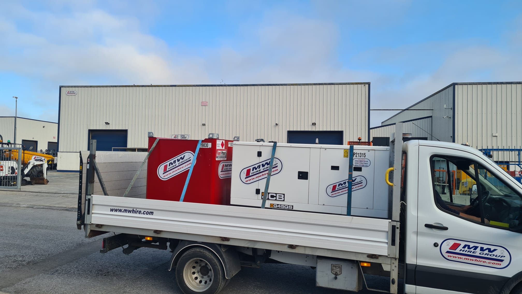 Demo JCB 45KVA Generator & bunded Fuel tank SOLD to a customer in Wexford