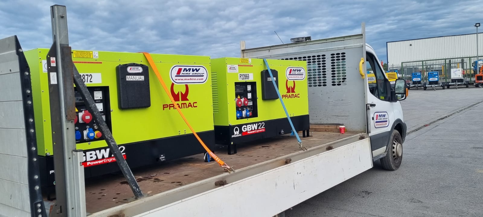 2x New Pramac GBW22 Generators SOLD.. delivered to the customer in Cork 