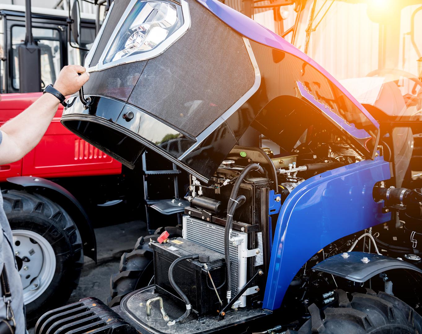 Interior view of the TractorCo service facility in Thorp Washington