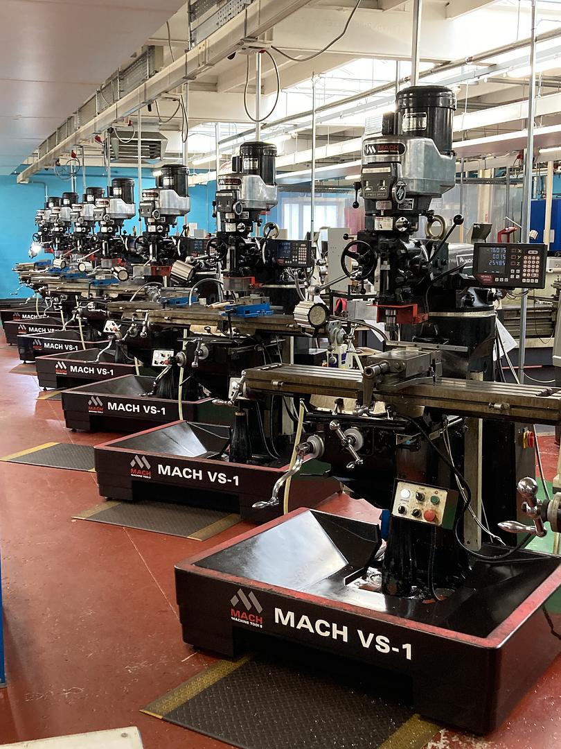 MACH Machine Tools wins competitive tender to supply Shrewsbury College with a range of manual milling machines, lathes and drills.