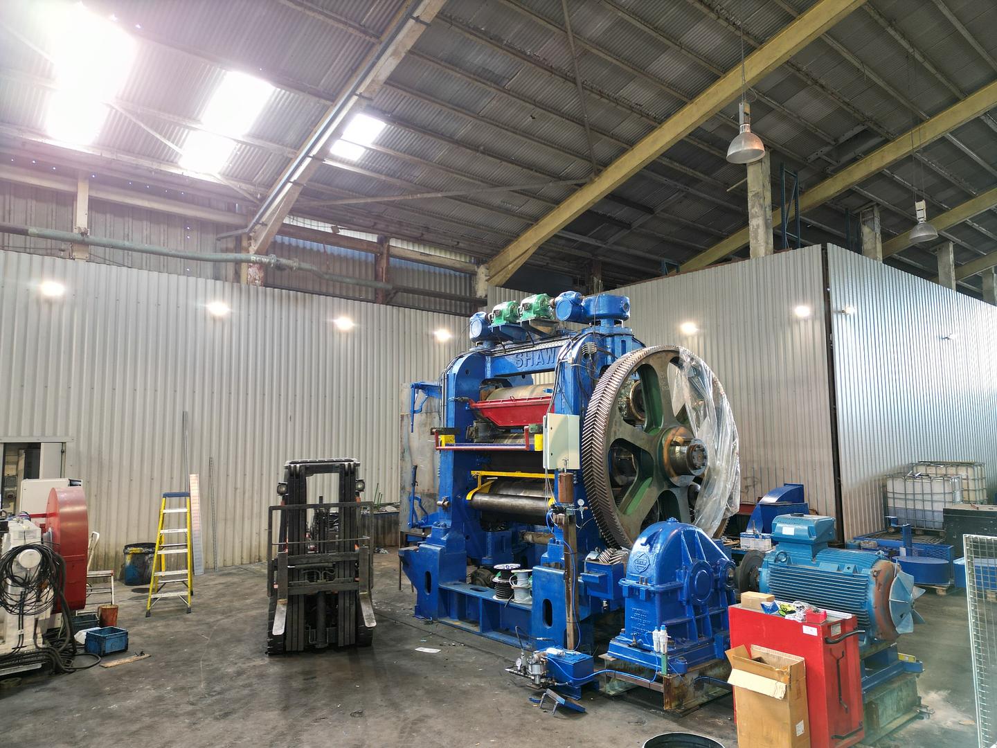 Workshop floor overhaul continues. 