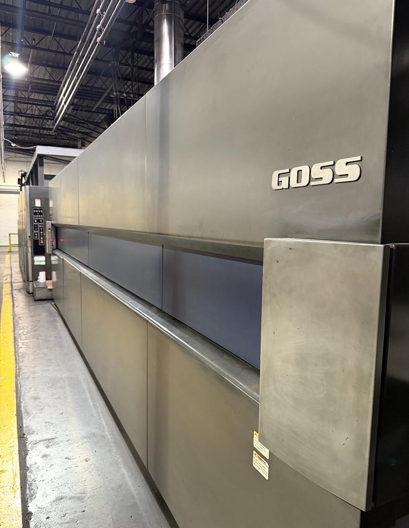 Commercial printing press in operation at Digital Web Direct