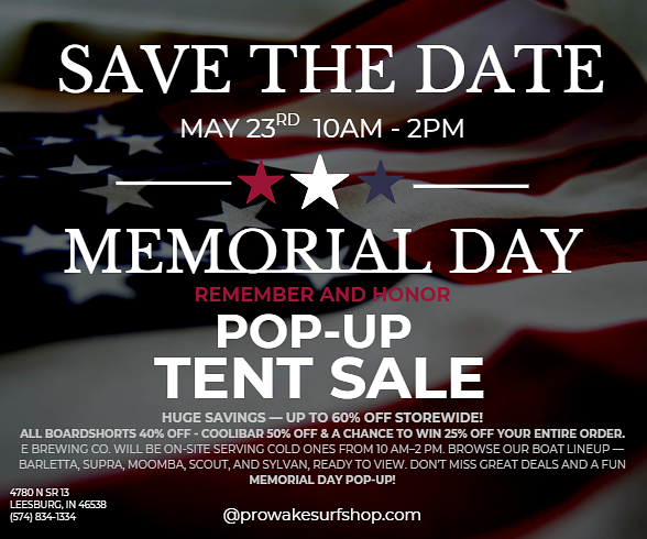 Memorial Day Pop-Up Tent Sale
