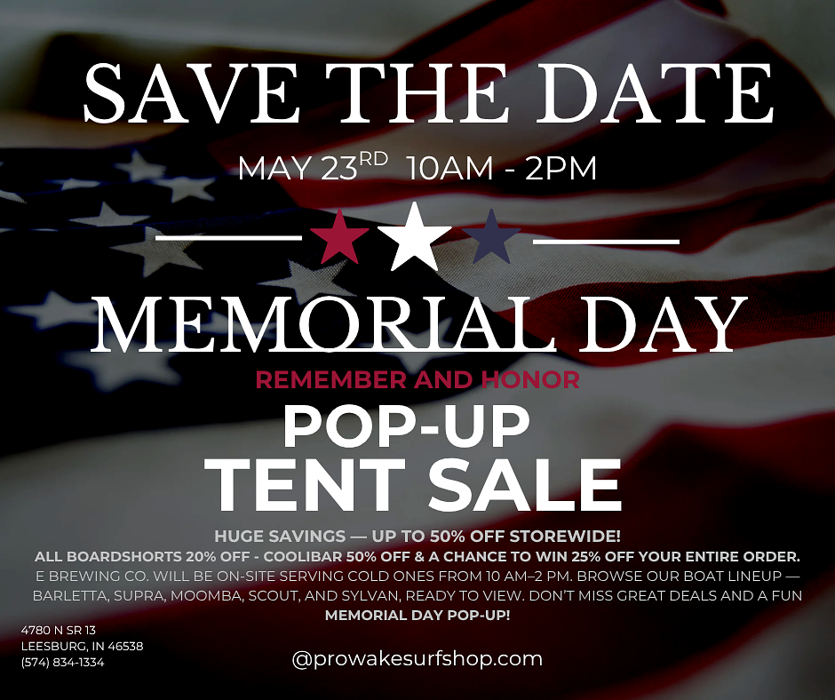 Memorial Day Pop-Up Tent Sale