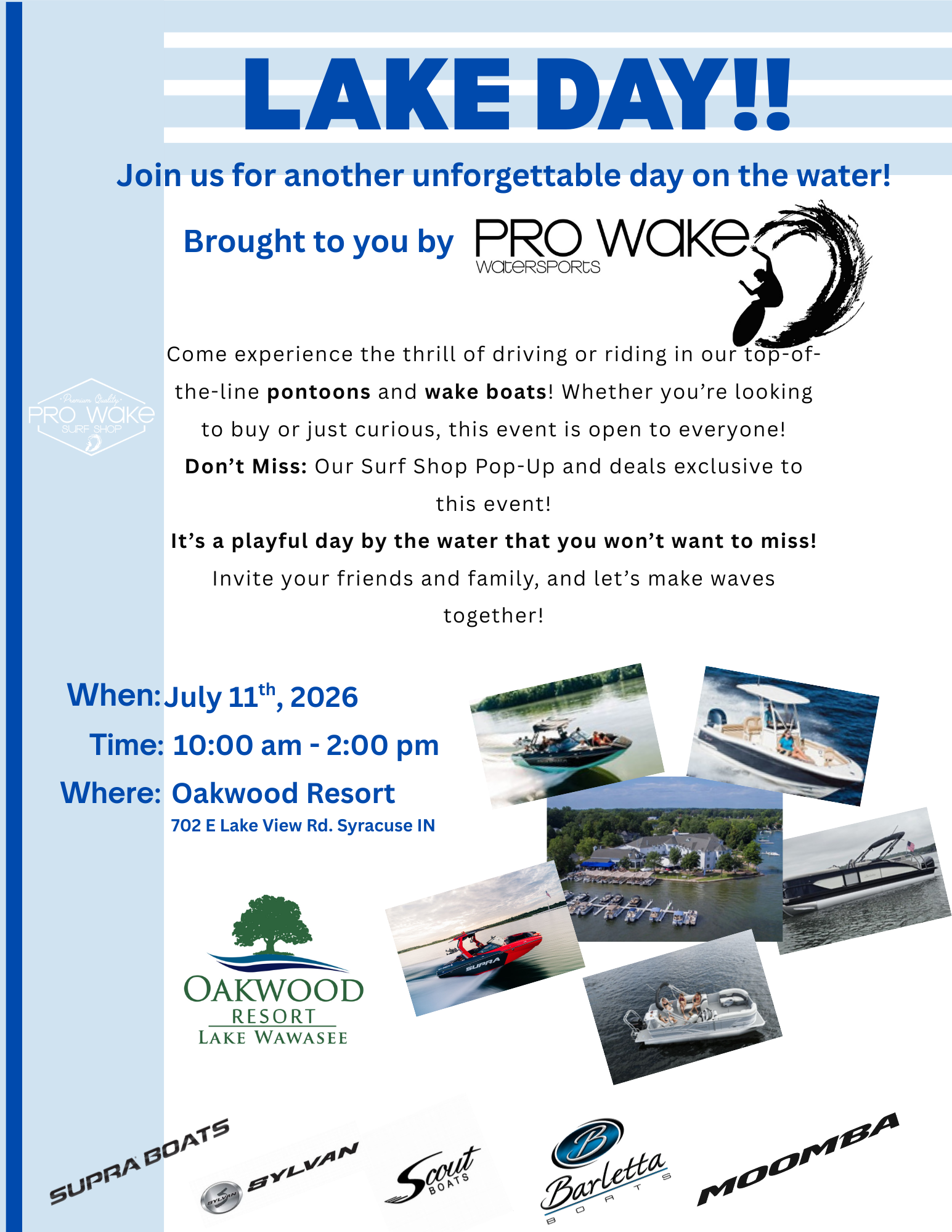 7/11/2026 Lake Day at Oakwood Resort