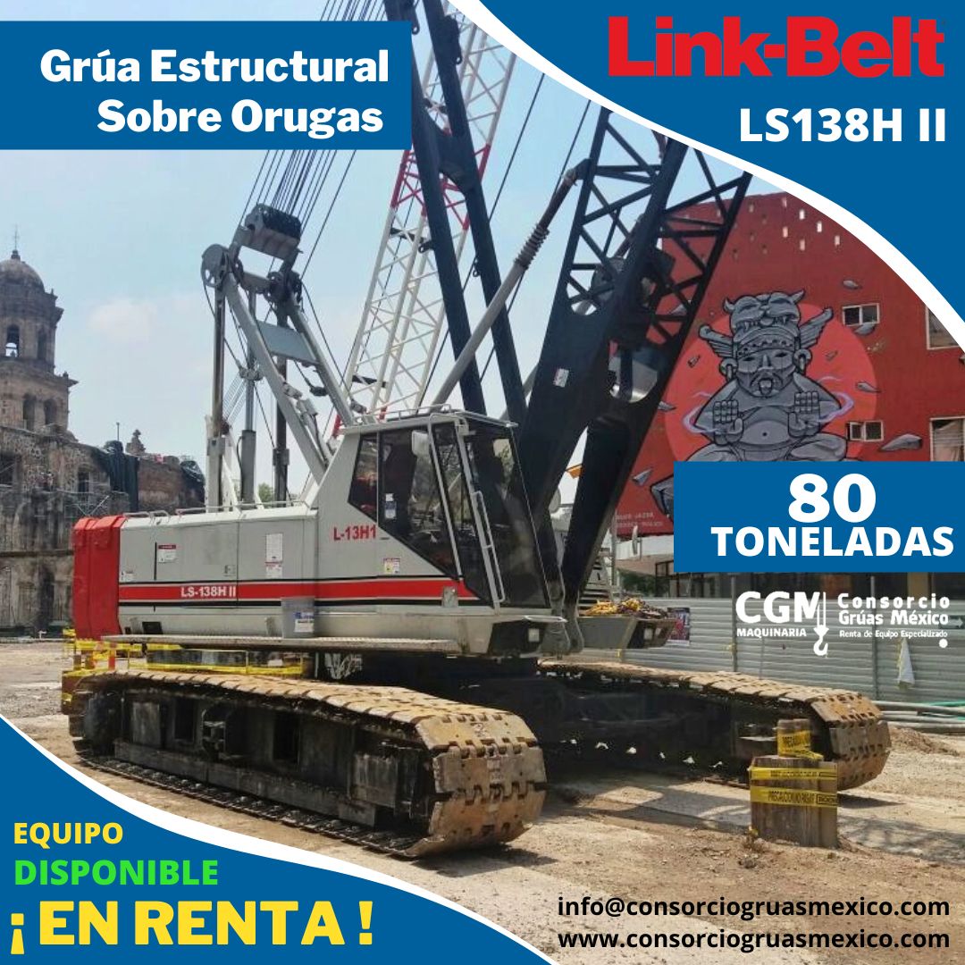 Grúa Hidráulica Sobre Orugas Linkbelt LS 138H II / Crawler crane LINK BELT LS 318H II