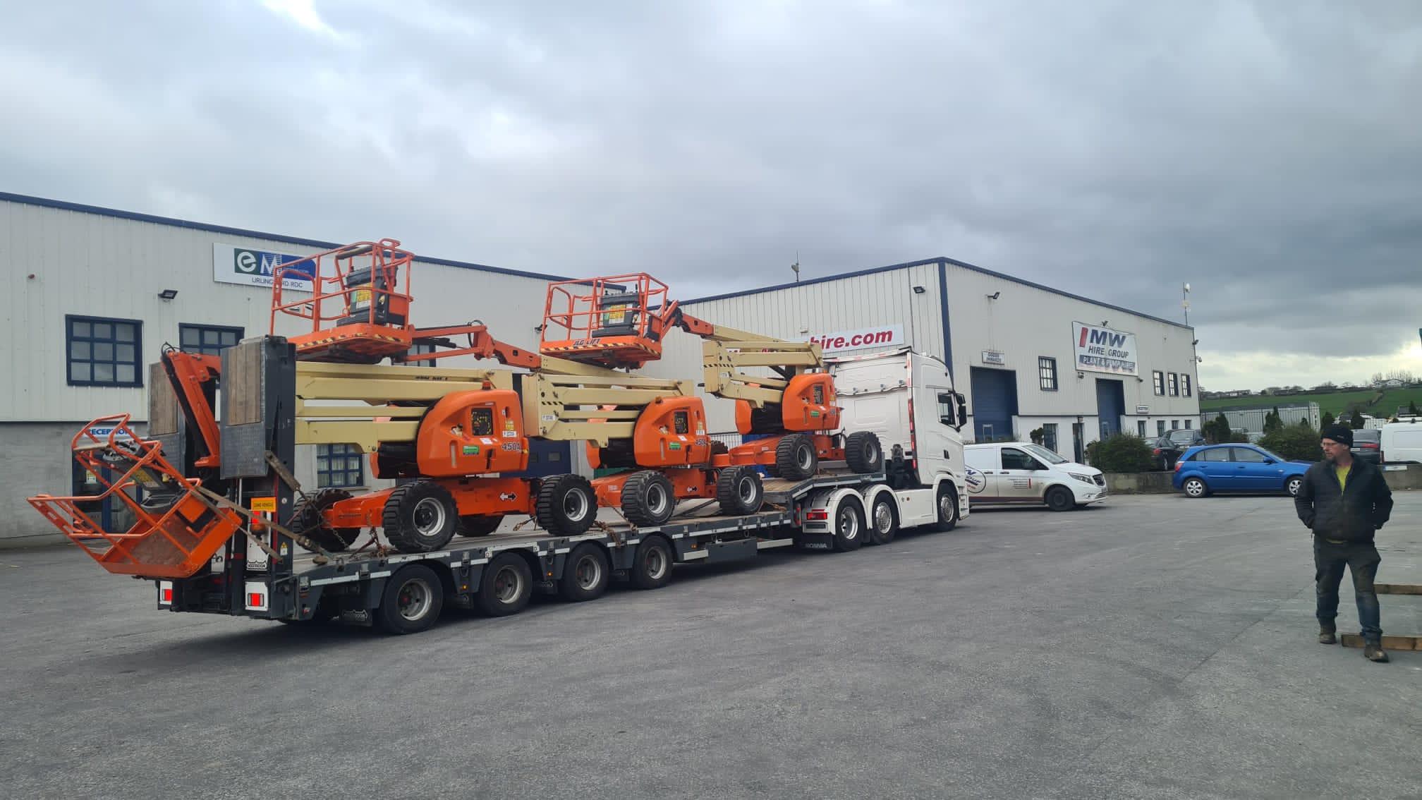 3x Ex Rental JLG 450AJ Articulated Booms SOLD.... heading to a hire company based in Sligo 