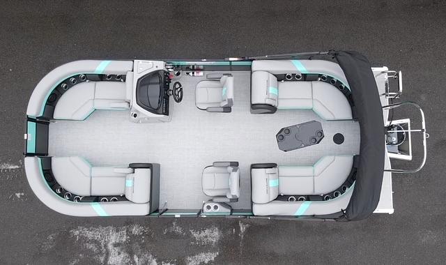 2025 Berkshire CTS Pontoon on the water