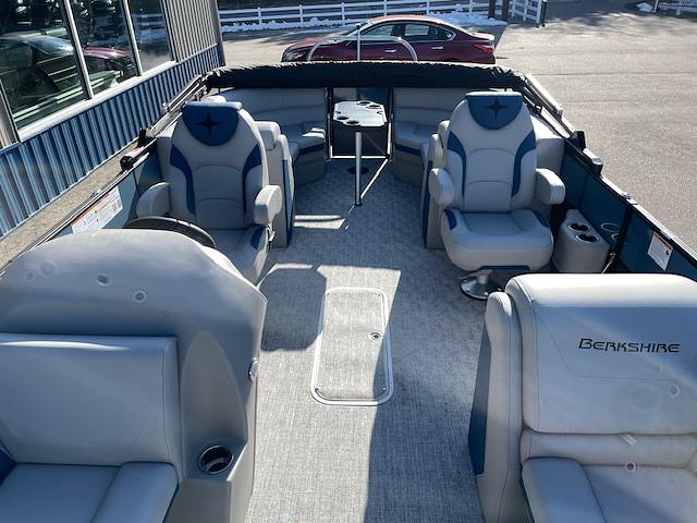 2025 Berkshire Tritoon 150 on the water