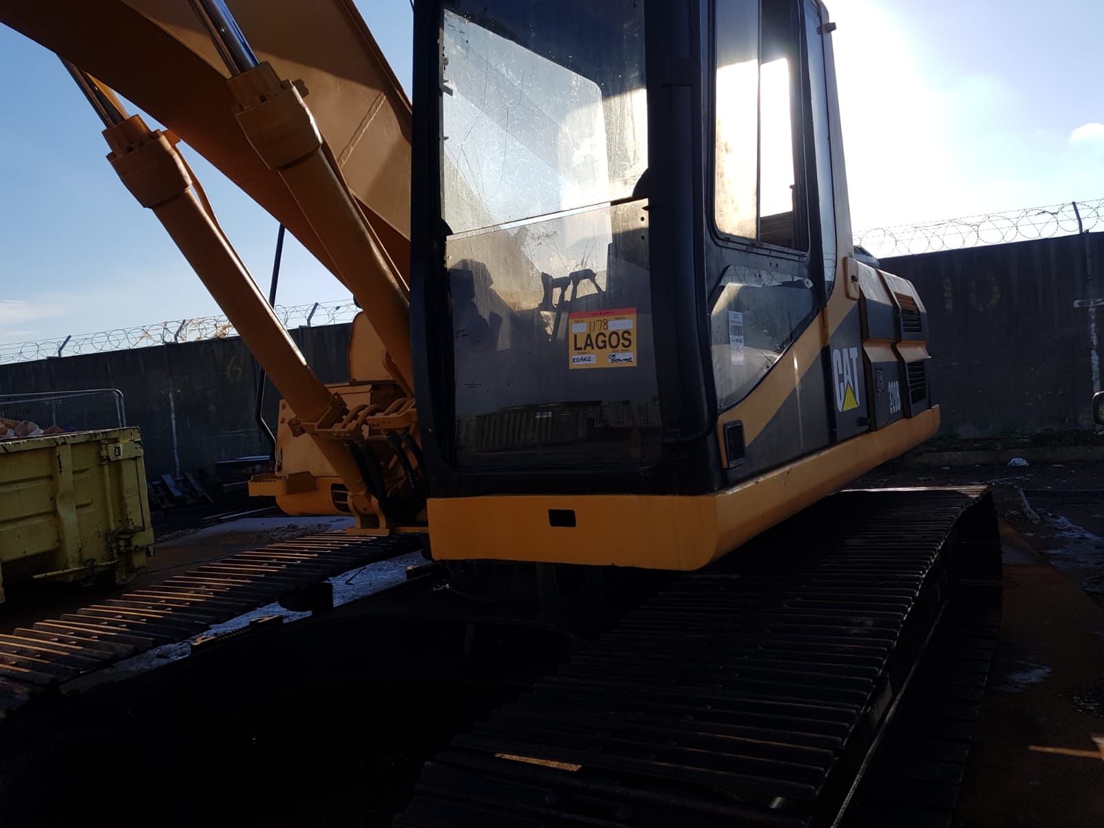 Grimaldi RoRo shipping of Caterpillar 320B excavator from Tilbury Docks to Lagos - Nigeria.