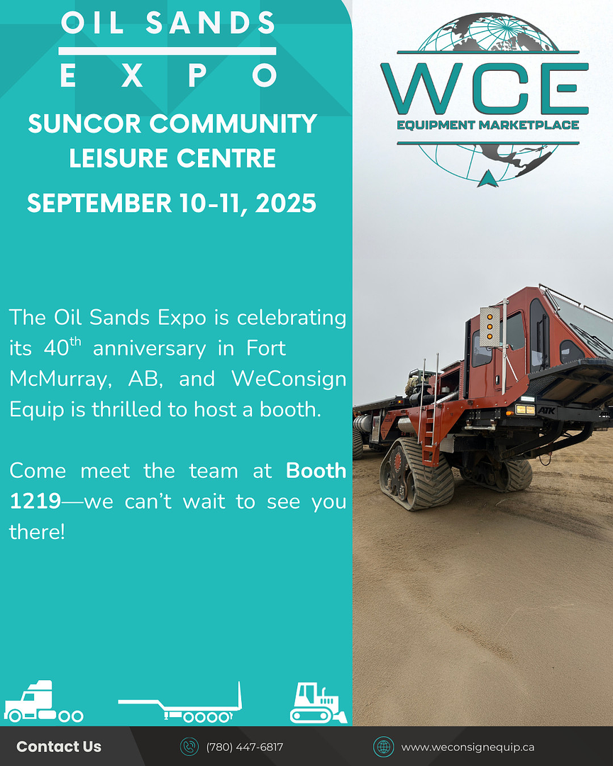 WeConsign Equip to Exhibit at Fort McMurray Oil Sands Expo – September 10–11, 2025