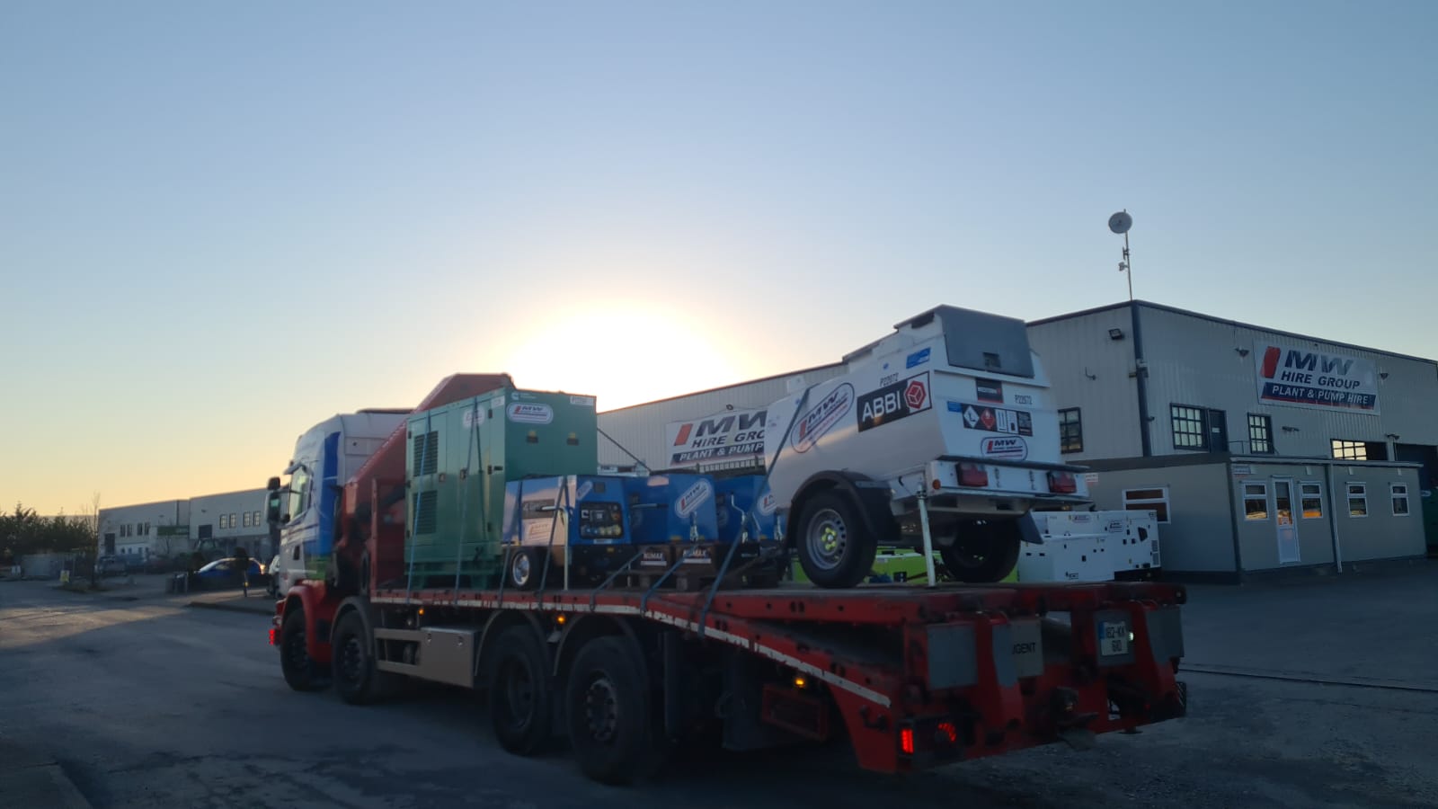 New Cummins C66D5, 3x new genset 6kva generators and a new road tow 1,000ltr Fuel Tank SOLD.... heading to the customer in Dublin 