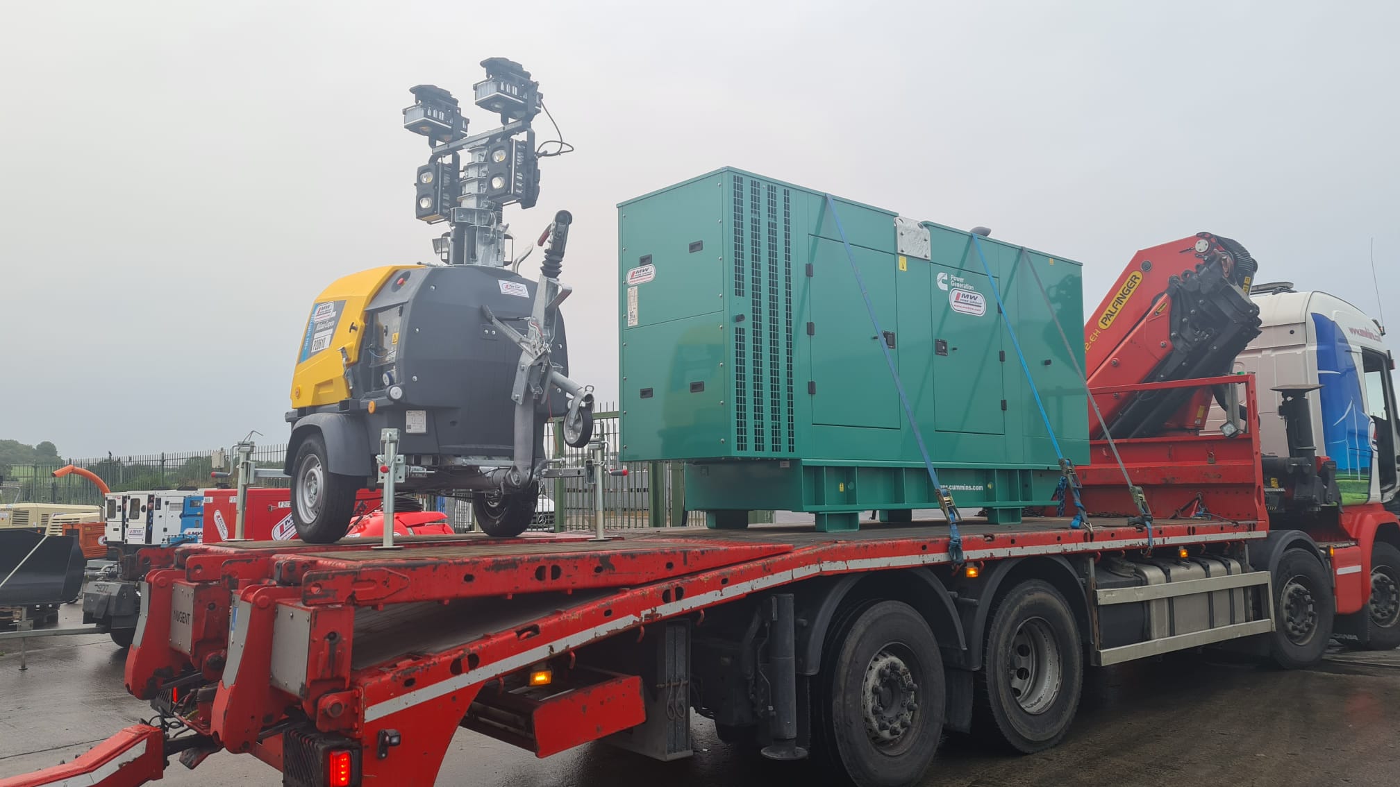 New Cummins 220KVA & New Atlas Copco Lighting Tower SOLD.... Heading on its way to the customer 