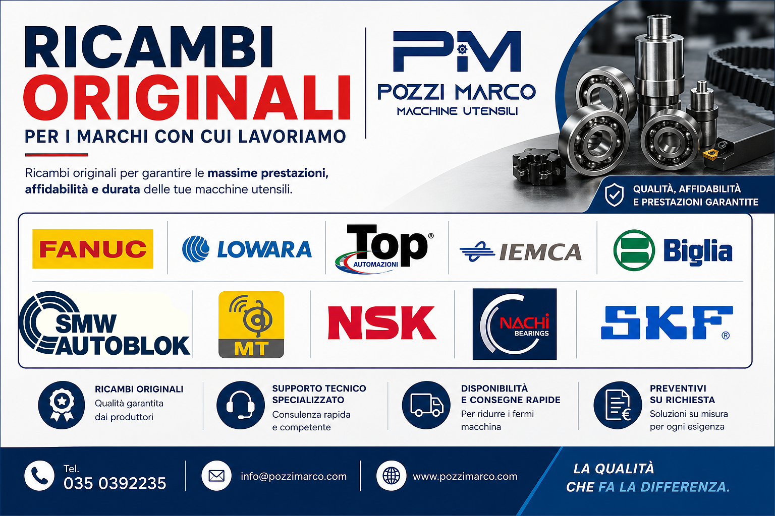 POZZI MARCO: FORNITORE DI RICAMBI ORIGINALI