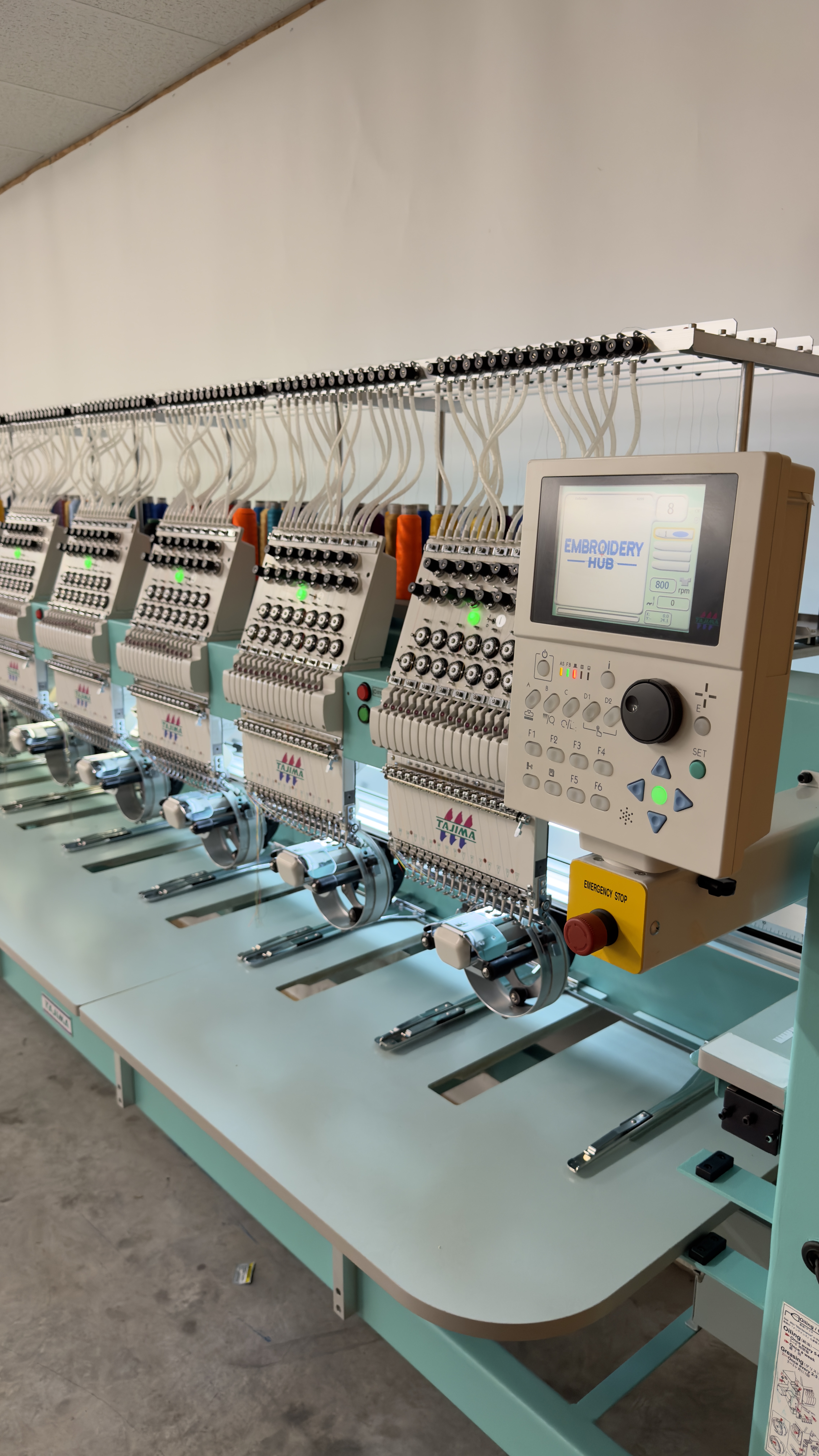 Refurbished Tajima embroidery machine