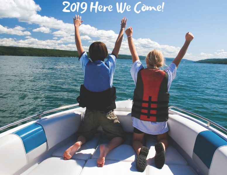With 2018 in our rear view ski mirror, we point the bow toward a happy, healthy and safe 2019!