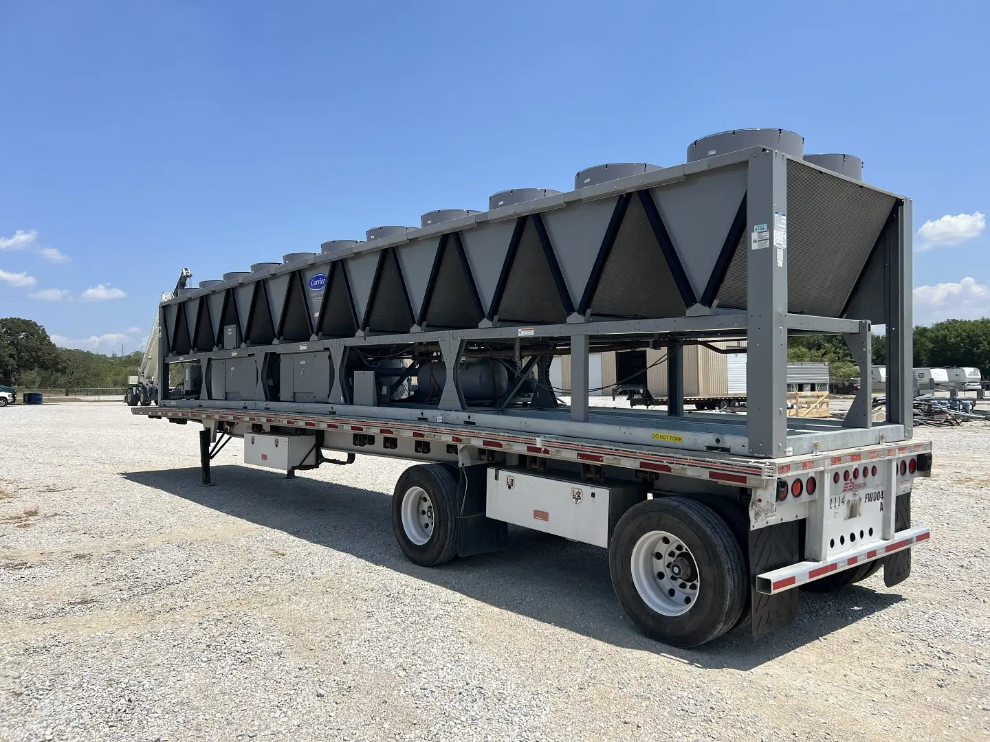 Chiller equipment ready for pickup