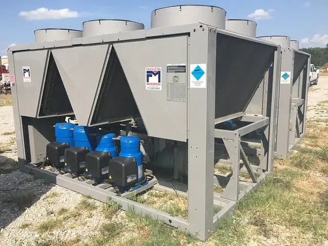 90 ton Carrier air cooled chiller with integral pump