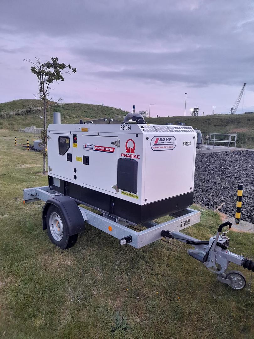 Pramac GPW45 on Road Tow Chassis Heading to site early this morning! 🌅