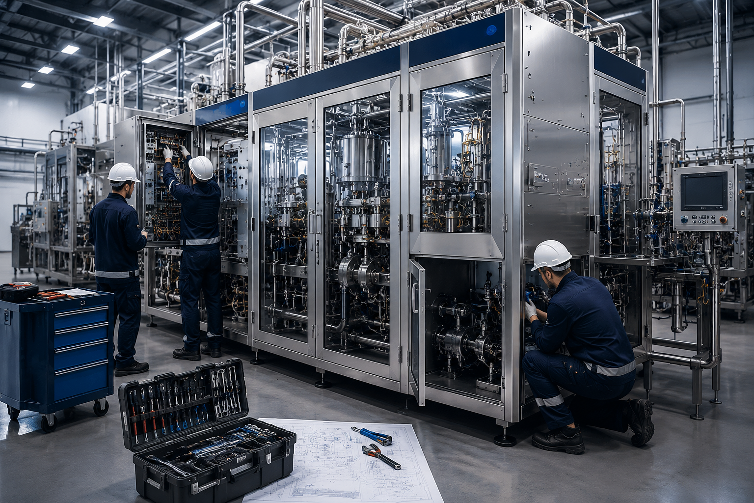 Installation and commissioning of Tetra Pak filling line
