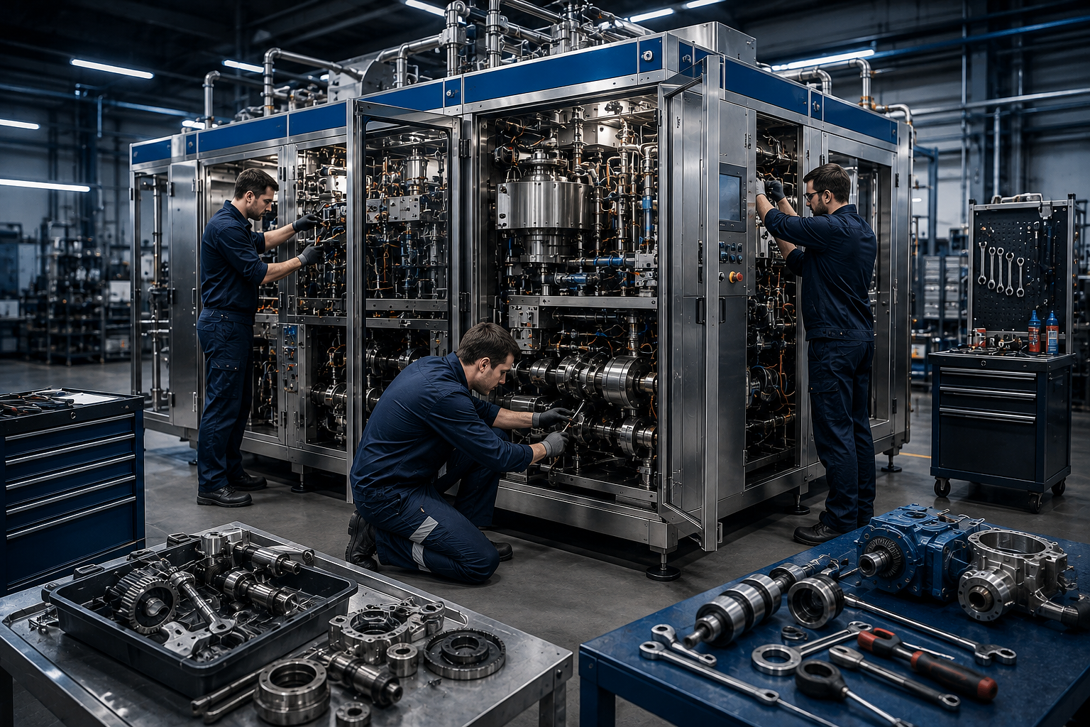 Refurbishment and overhaul of Tetra Pak filling machines