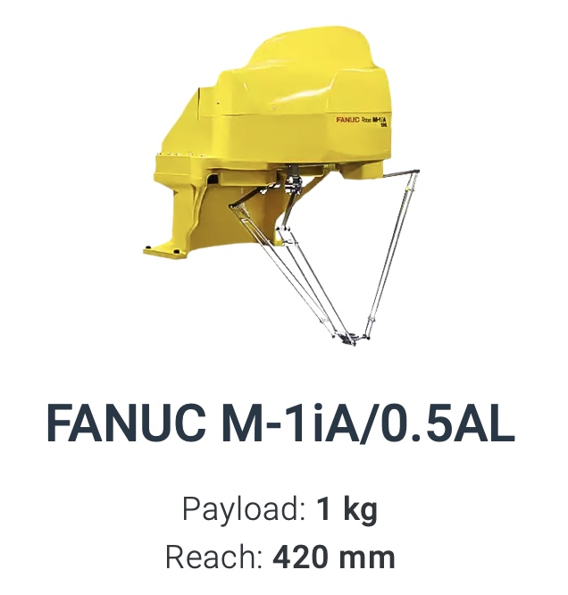 Fanuc M-iA/0.5AL Delta Robot Data Sheet