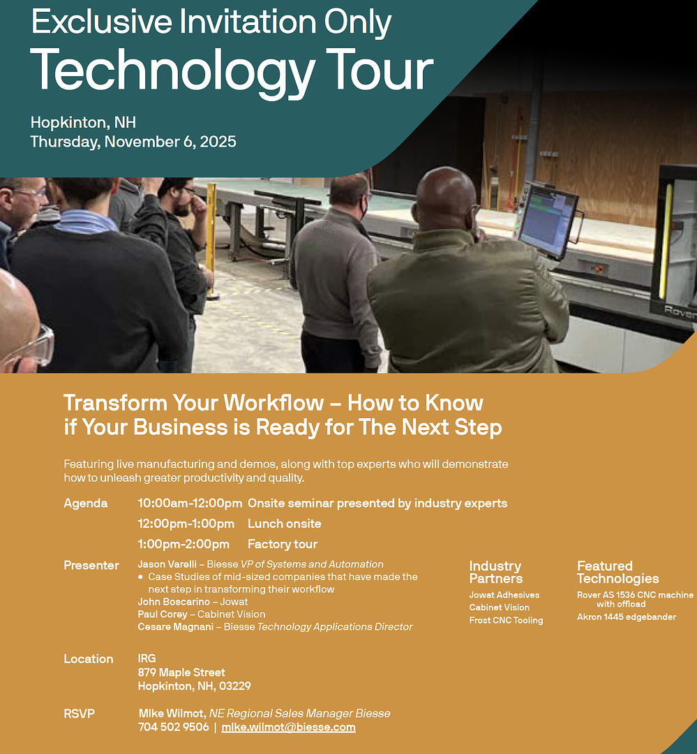 Biesse Technology event in NH!