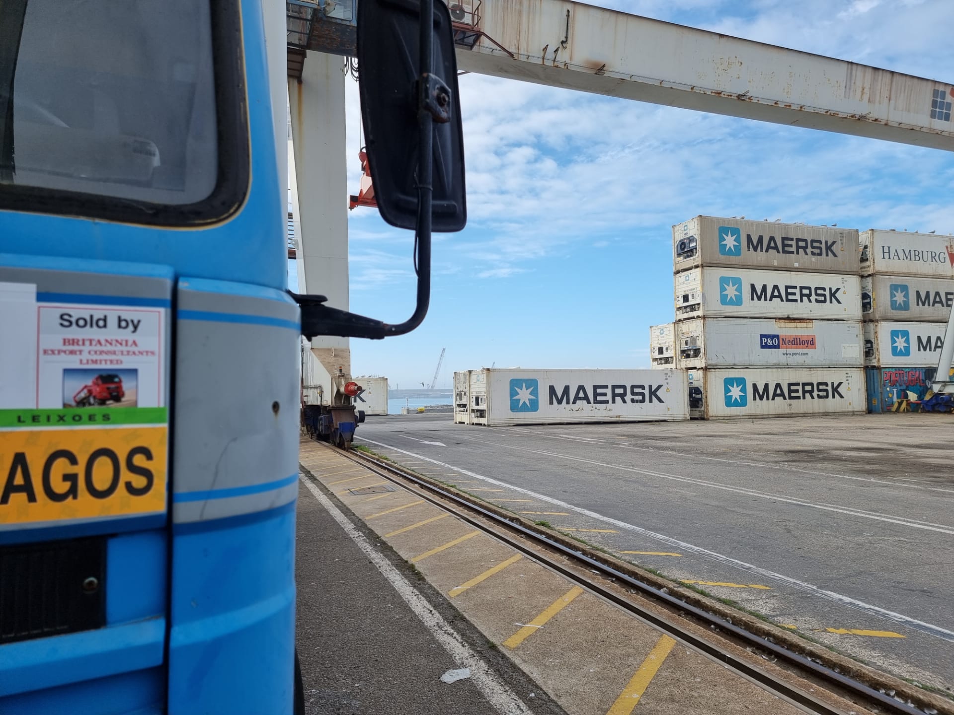 Grimaldi RoRo shipping from Portugal to Lagos - Nigeria.