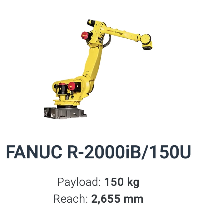 Fanuc R-2000iB/150U Data Sheet R-Series Robot