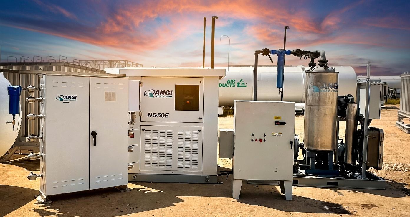 Turnkey CNG Fueling Station Package | ANGI 50HP CNG Compressor System