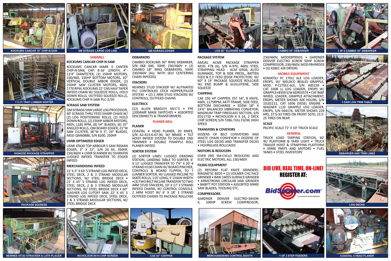 PAST SALE- West Chilcotin Forest Products Ltd.