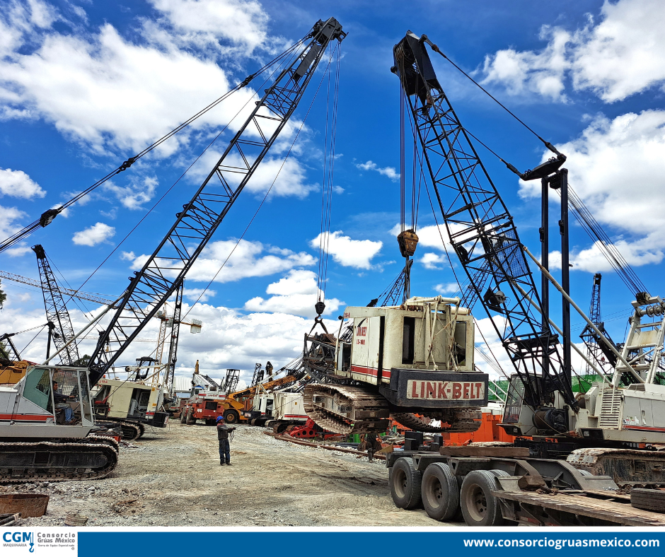 Grúas hidráulicas Link Belt disponibles para tu obra 🚧👷🏻‍♂