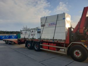 Large Fuel Tanks On Their Way To Rental Projects
