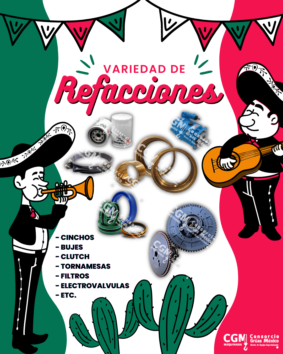 Variedad de refacciones para todas las marcas