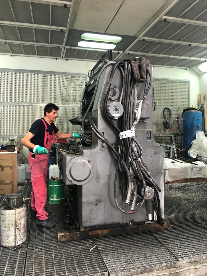 Una bellissima HEIDELBERG CD 102-4 a Brijbasi Art Press INDIA