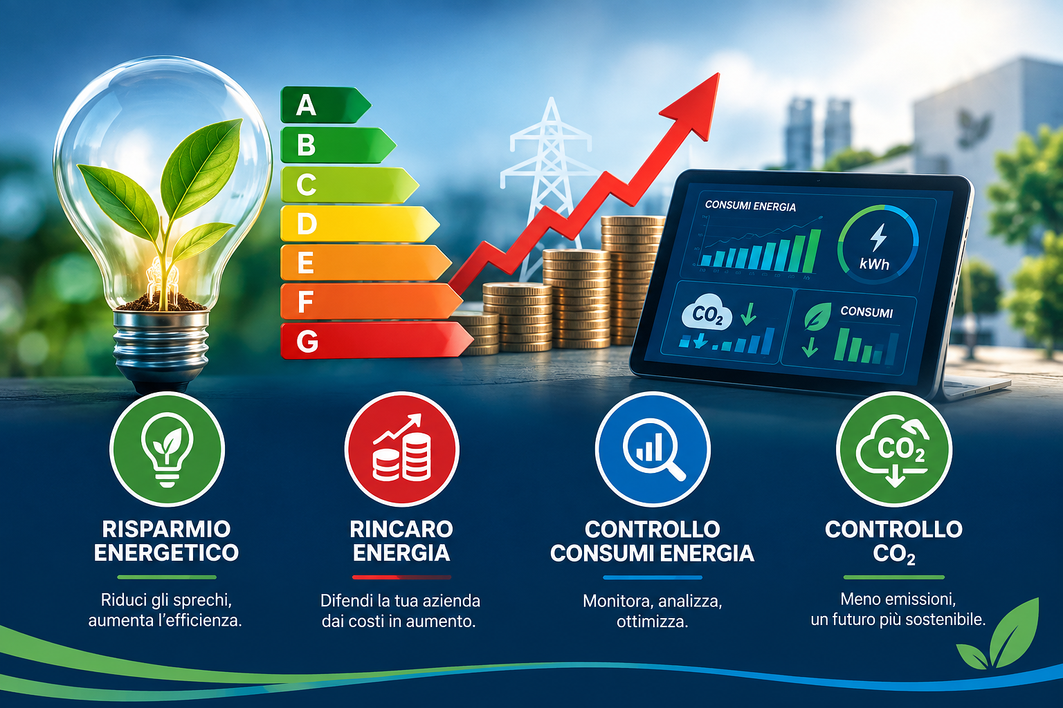 Come ridurre il costo dell’Energia in Azienda: la vera variabile è quanto consumi per produrre.