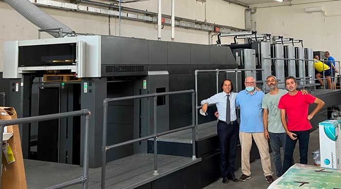 HEIDELBERG CD 102-5+LX UV to Cartotecnica Valverde in Italy