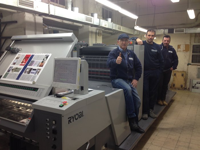 Nuova RYOBI 760 E alla tipografia CIMER di Roma