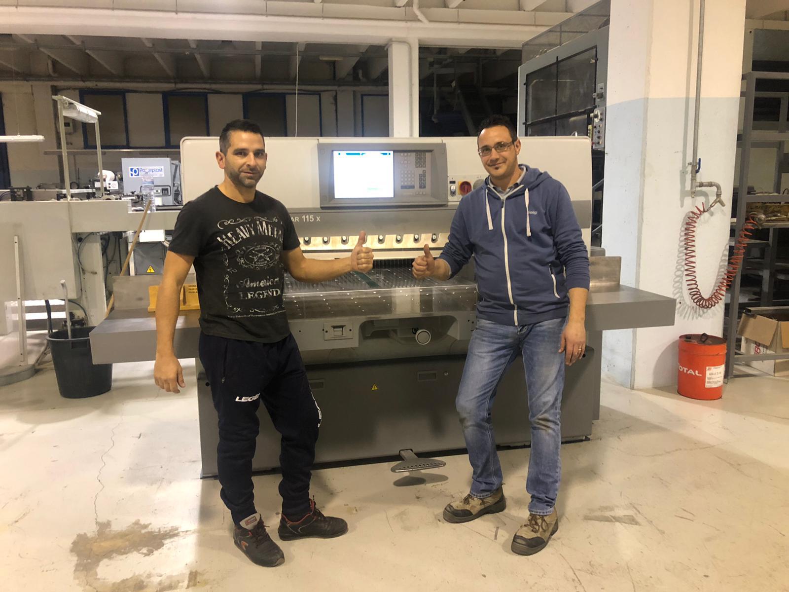 Tagliacarte POLAR 115 X di ultima generazione alla Print In Italy Srl