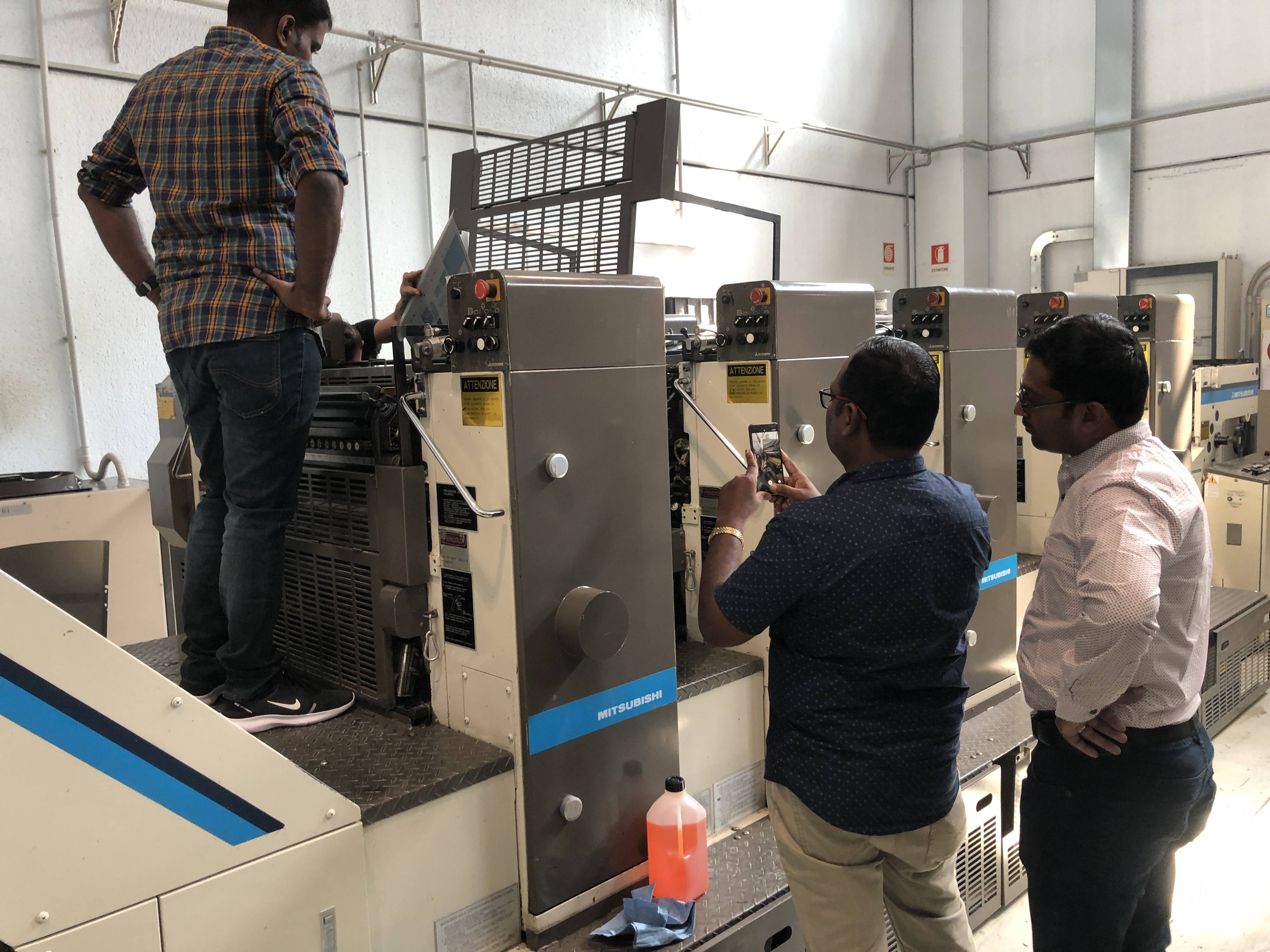 Mitsubishi 1G-5 consegnata in India a Venus Offset Printers