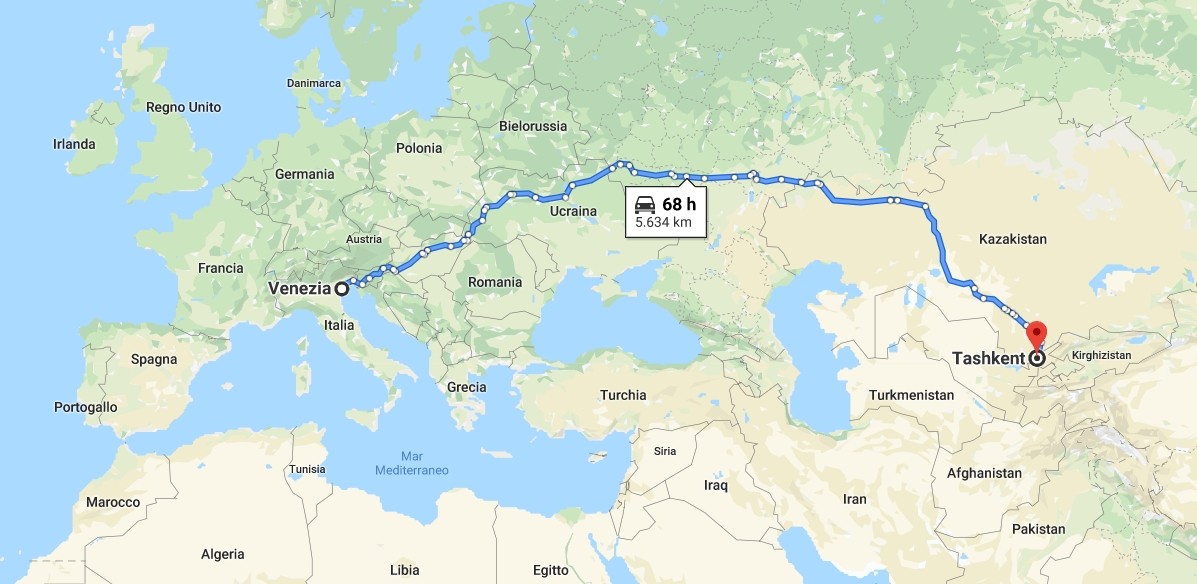 Heidelberg SM 74-4P from Venezia (Italy) to Tashkent (Uzbekistan)