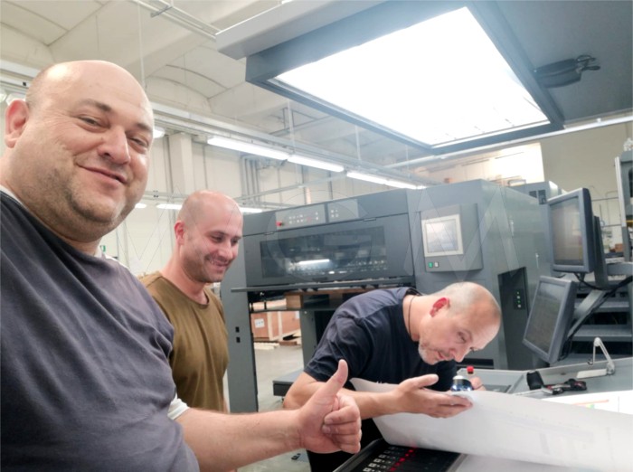 A brand new RMGT 1050ST-4 at La Zecca printing house