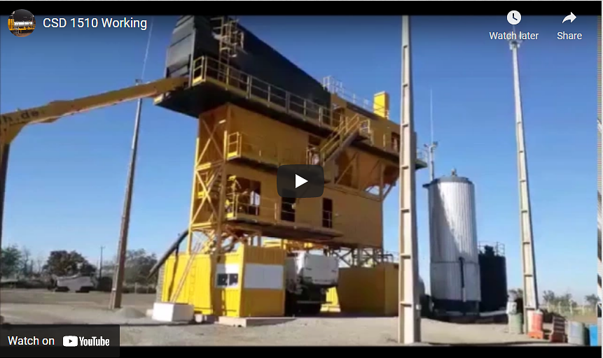 LINTEC ASPHALT BATCH PLANT CSD 1510 WORKING (PLANTA ASFALTO BACHEO LINTEC CSD 1510 EN PRODUCCIO)
