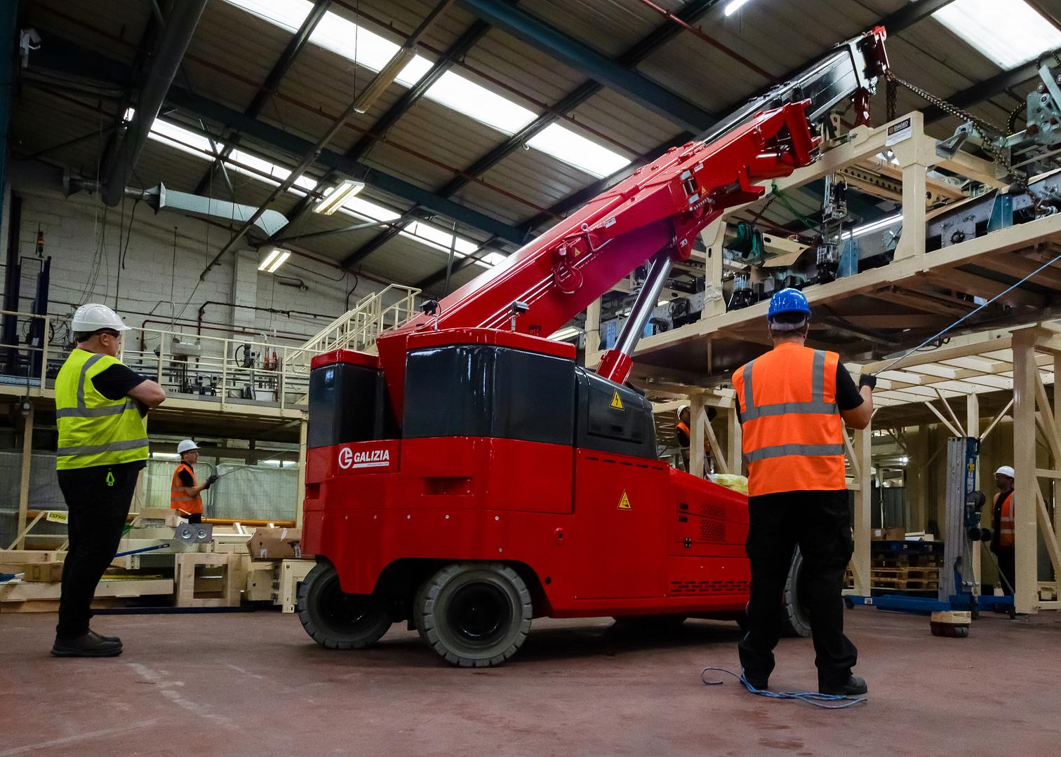 Pick and Carry Cranes for Machinery Relocation in Restricted Spaces