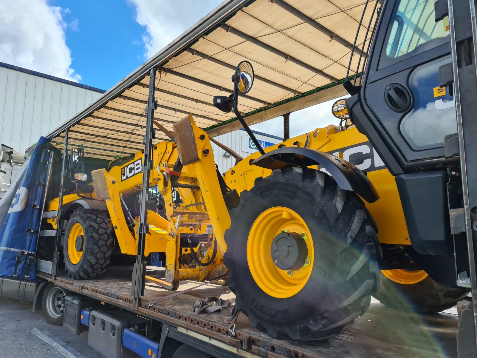 Ex Rental JCB Telehandlers heading to a customer in Germany 